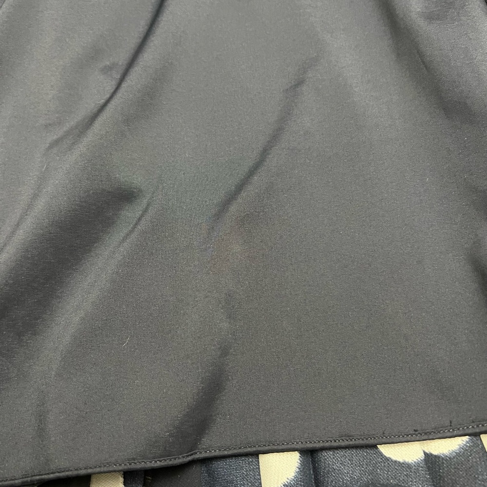 ADRIANA PAPELL Fit and Flare Black With White Polka Dot Printed Dress Size 4 - Picture 2 of 13